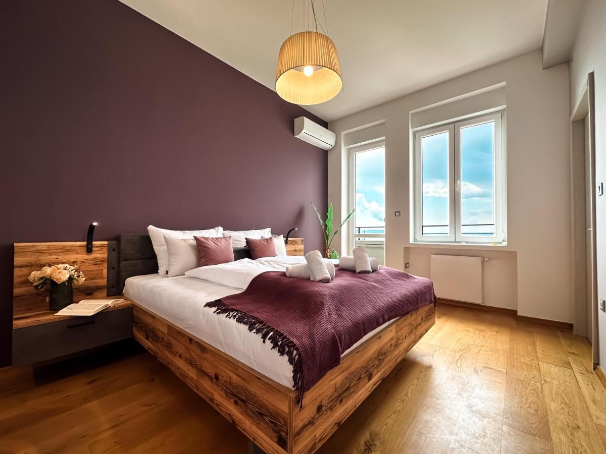 105M2 Penthouse Sea View Rijeka With Free Garage Parking Apartment Luaran gambar